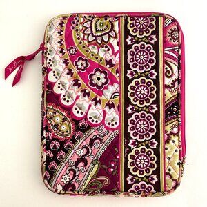 Vera Bradley Zip Up Tablet Sleeve in Very Berry Paisley Pink